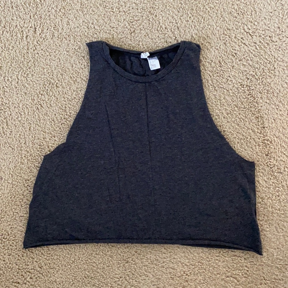 Grey crop top